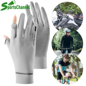 Lady Kem chống nắng lụa băng găng tay Găng tay đi xe đạp Găng tay xe máy thoáng khí cho Golf đi xe lái xe câu cá đi bộ đường dài cho phụ nữ