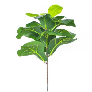 GUHEHARD Large Artificial Fiddle Leaves Fig Tree Real Touch Plastic Tropical Banyan Plants Branch Flower Arrangement Vibrant Faux Ficus Lyrata Plant Home Garden Decor