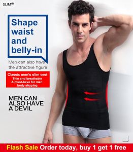 Stylish Mens Body Shaper for All Seasons Adult Male with Beer Belly Breathable Tightening Abdomen
