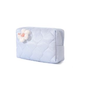 GHRDU Large Capacity Flower  Makeup Bag Soft Portable Cosmetic Pouch Fashion Handheld Toiletry Handbag Travel