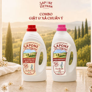 Combo Giặt & Xả Chuẩn Ý Sapone - Giải Pháp Chăm Sóc Áo Quần Toàn Diện