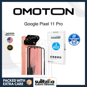 Original OMOTON Google Pixel 11 Pro Tempered Glass Screen Protector - 6.3 Inch - 3+2 Pack
