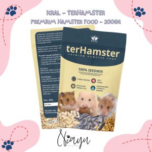 Makanan Hamster Kral Terhamster Premium MixSeeds 200g Dengan PopCorn Minyak Ikan dan Dried Maggot