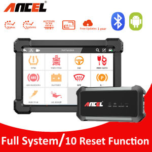 【for Proton+for Perodua+All Cars】ANCEL X7 OE-Level Bluetooth Obd2 Scanner Car Scanner Odb2 Car Diagnostic Tool Obd Car Diagnostic Scanner With Hot Reset Functions/ECU Coding/Bi-directional Control/Key Programming ABS/Oil/EPB/DPF/BMS/IMMO Reset Relearn