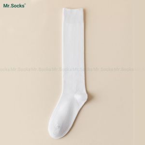 Hộp 5 đôi vớ đi giày công sở Mr.Socks dài gần gối chất liệu cotton mềm mịn hút ẩm thoáng khí khử mùi - HOT-1804-CB5