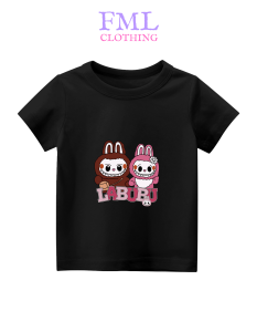 Kaos Anak-Anak Gambar Labubu 07 Viral (usia 2-10 Tahun) Katun PE