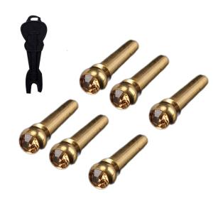 6 chân ngựa đàn guitar dây đàn ghi ta chốt cung cấp vân kim loại biểu diễn cho người mới bắt đầu và nhạc sĩ chuyên nghiệp