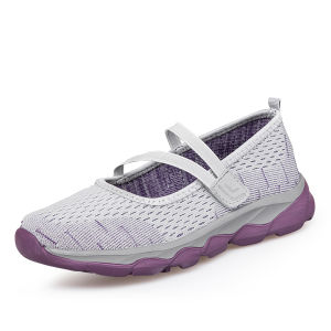 Sepatu Sneakers Wanita Outdoor Kasual Santai Luar Bernapas Anti Slip