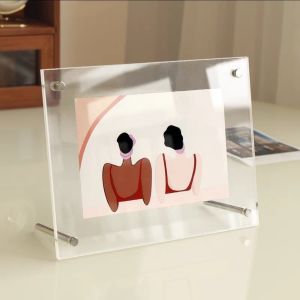 Wall Acrylic Frame 6 8 10 Inch A4 B5 A3 Picture Frame Poster Document Certificate 3MM+3MM Thickness