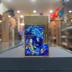 Bật lửa S.T. Dupont Line 2 Cá Chép Phong Thủy (Lửa Tai Thỏ )