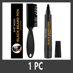 new Instant Beard Filler Pen With Brush Comb Disposable Waterproof Moustache Beard Coloring Pen Filling Enhancer Hair Beard Stuffing hot