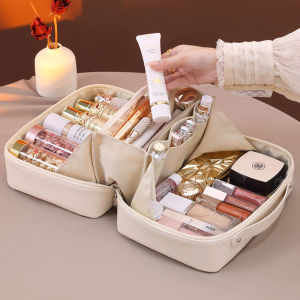 Flame Makeup Pouch - Travel Toiletry Organizer Large Capacity & Portable