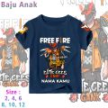 BAJU ANAK TAMBAH NAMA GRATIS | KAOS KARAKTER FREE FIRE TENGKORAK | TSHIRT DISTRO GAME FF UNTUK ANAK USIA 1-12 TAHUN Shibakids. 