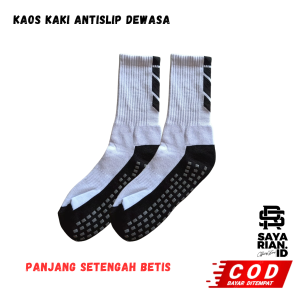 Kaos Kaki Antis Slip Futsal Dewasa Pria Hitam / Kaos Kaki Sport Outdoor Volly Basket