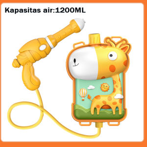 Giraffe Backpack Water Gun Toys Dino Pistol Air Ransel Mainan Pantai Outdoor Kado Ulang Tahun Anak