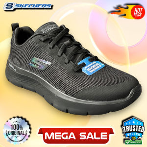 Skechers Go Walk Flex Sepatu Sneaker Wanita Mesh Hitam Nyaman dengan Memory Foam