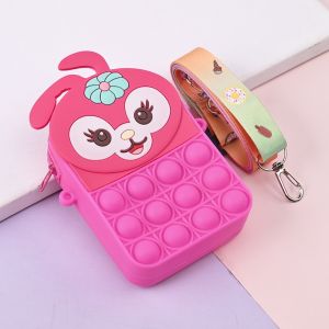 [Hoàn Tiền 10%]Túi sách đeo chéo Pop it nhiều màu cho bé popit ngựa pony nhấn bóp giải tỏa căng thẳng
