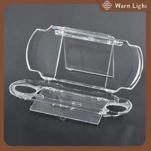 Warm Light Clear Housing For PSP 2000 3000 Transparent Hard Carry Cover Case Snap-in Protector Case Molds For Sony Playstation New