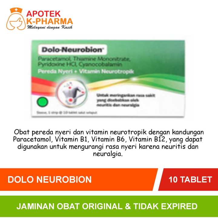 Dolo Neurobion ( Kemasan Baru) Strip Isi 10 Tablet Original Merck