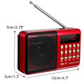 【Cheapest】Rechargeable FM Radio with USB/SD/TF MP3 Player With 18650 Rechargeable Battery. 