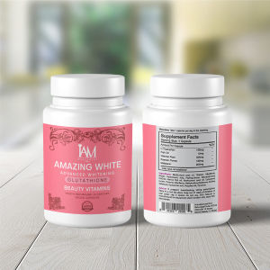 IAMWORLDWIDE AMAZING WHITE Advanced GLUTATHIONE with Collagen made in NewZealand (60 Vegan Capsules) 60 Days Supply