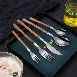 Pack of 5 Baby Spoon Stainless Steel Cutlery Set Coffee Soup Spoon and Fork Set Dessert Fork Flatware Tableware Dinnerware Set