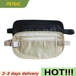 PkYeG 1PC Invisible Travel Waist Packs Waist Pouch for Passport Money Belt Bag Hidden Security Wallet Casual Bag For Men Women