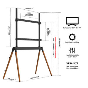 JIJI.SG Linvik TV Display Stand 55-86" Height Adjustable Flat Panel