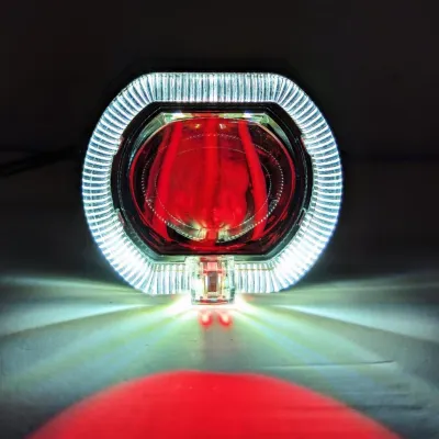 Lampu Utama LED 2.5 Inch BiLED Ala Ala Projie proji Projector V12 DM2 Black Motor Mobil