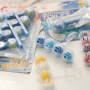 【SG STOCK】4in1 Hanging Toilet Deodorant Ball Automatic Toilet Cleaner Bowl Toilet Sterilizer Remove Bad Odour