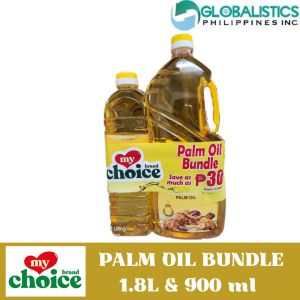 My Choice Brand Vegan-Friendly Palm Oil Multipack 1.8L & 900ml Bottle Bundle
