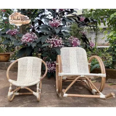 Ghế mây thư giãn cố định cho trẻ em (người lớn có thể ngồi)