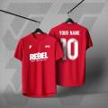 Baju Nama Custom Design Name and Number Football Futsal Jersey. 