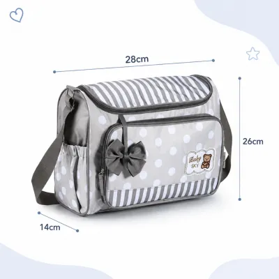 DULEPIG Foldable Baby Rocking Swing Crib With Attached Diaper Changing Table For Infants 0-12 Months COD Supported