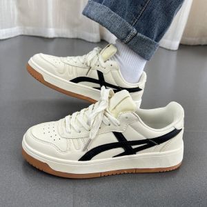 Sneakers Kulit Gaya Korea Serbaguna Selesa Kasut Wanita Fesyen Ringan Kasut Sukan