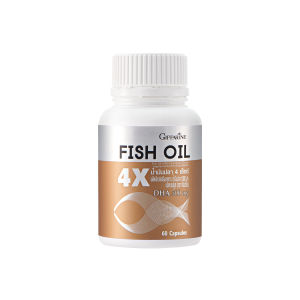 น้ำมันปลา Fish Oil 4X มี DHA สูงถึง 500 mg ทานได้ทุกวัย มี กรดไขมัน โอเมก้า 3 อีพีเอ (EPA) ดีเอชเอสูง กิฟฟารีน Giffarine