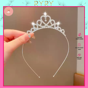 Cài Tóc Công Chúa Hình Vương Miện Đính Đá Lấp Lánh Cho Bé Gái