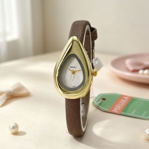 WININ PU Leather Drop-shaped Watches Elegant Precise Bracelet Watch Versatile Wrist Watches for Women Clothing Accessories