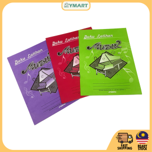 Music Manuscript book Buku Latihan Muzik Music Practice Book for Students