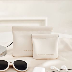 YIYIUR ง่ายๆ กระเป๋าแต่งหน้าลิปสติก มินิมินิ แบบพกพาได้ กระเป๋าจัดระเบียบเครื่องสำอาง แฟชั่นสำหรับผู้หญิง พียู PU ถุงเก็บสัมภาระ สำหรับผู้หญิงผู้หญิง