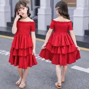 VICTORIAN RED DRESS DRESS ANAK PEREMPUAN IMPORT / GAUN ANAK PEREMPUAN / GAUN PESTA ULANG TAHUN / GAUN ANAK LUCU GAYA ANAK KOREA