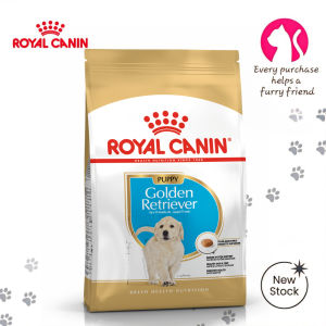 Royal Canin Golden Retriever Puppy 3kg Dry Dog Food - Breed Health Nutrition Formula for Pups Up to 15 Months Old | Immune System Support Healthy Skin & Coat Digestive Health [New Stock]