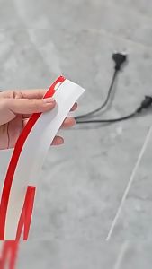 1Meter Soft Cord Cover PVC Anti Extrusion Floor Cord Cover Cord Protector Self-Adhesive Wire Covers