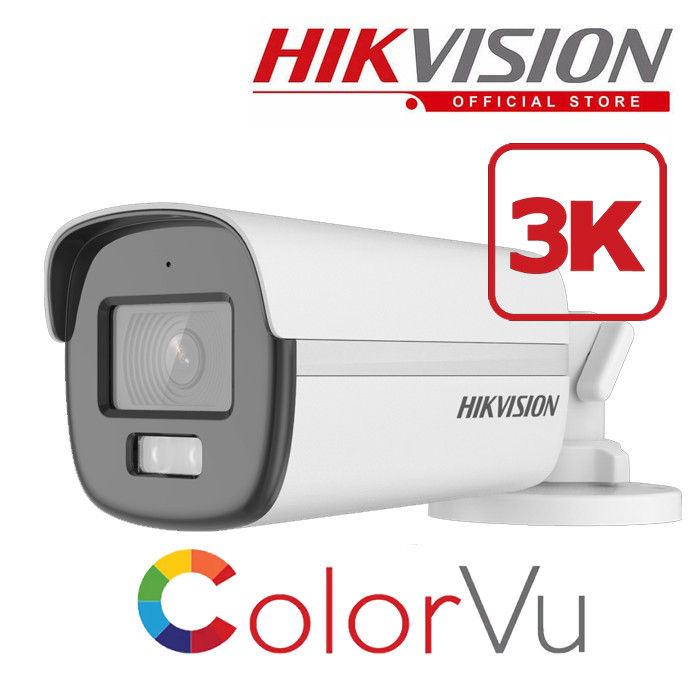 CAMERA CCTV HIKVISION 5MP 3K COLORVU DS-2CE12KF0T-FS built-in Mic Lazada  Indonesia