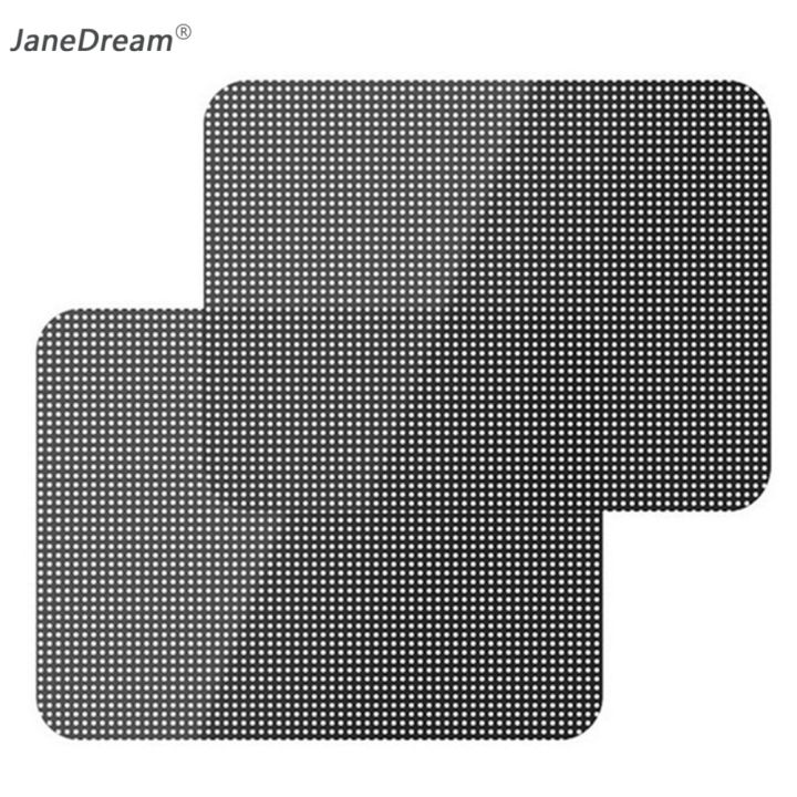 JaneDream ฟิล์มตาข่ายกรองแสงติดด้านอัตโนมัติรถยนต์2ชิ้นสติกเกอร์ม่านบัง ...