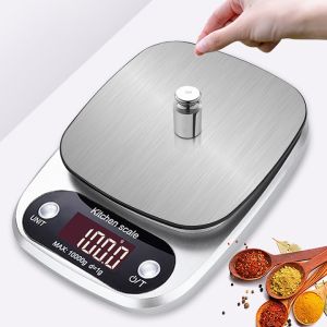 Cân tiểu ly điện tử nhà bếp mini kitchen scale 01gr -10kg màn hình led cảm ứng chuẩn công nghệ châu âu độ chính xác cao