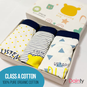 Boys Underwear Set (5pcs) - Kids Ages 4-10 Toddler Brief Boxer Trunks Soft Cotton Comfortable Breathable | Dainty