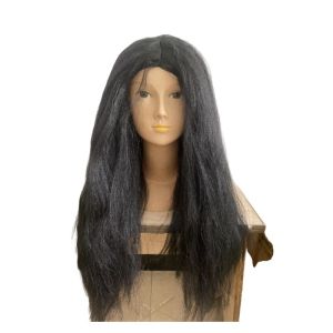 European and American style black with a center part and voluminous hair Halloween party model: Sadako wig Party costume accessories including headgear