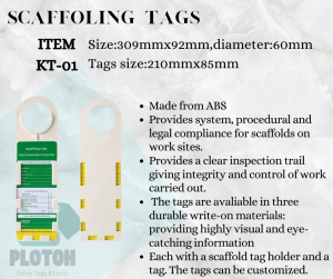 Scaffolding Tags LOG OUT TAG OUT scaffolding tags KT-01