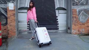 LZD NASA Astronaut New Luggage ins Internet celebrity 24 Student Trolley Case Men and Women Ultra Light Leather Suitcase 20 Tide